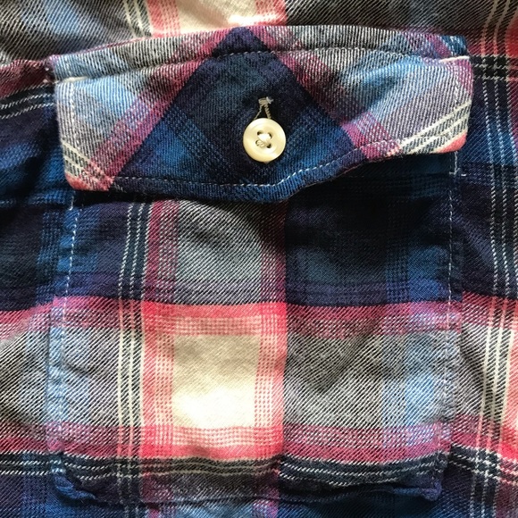 Gap + Pendleton | Women’s blue/pink/cream plaid button down shirt, size S - Picture 10 of 14